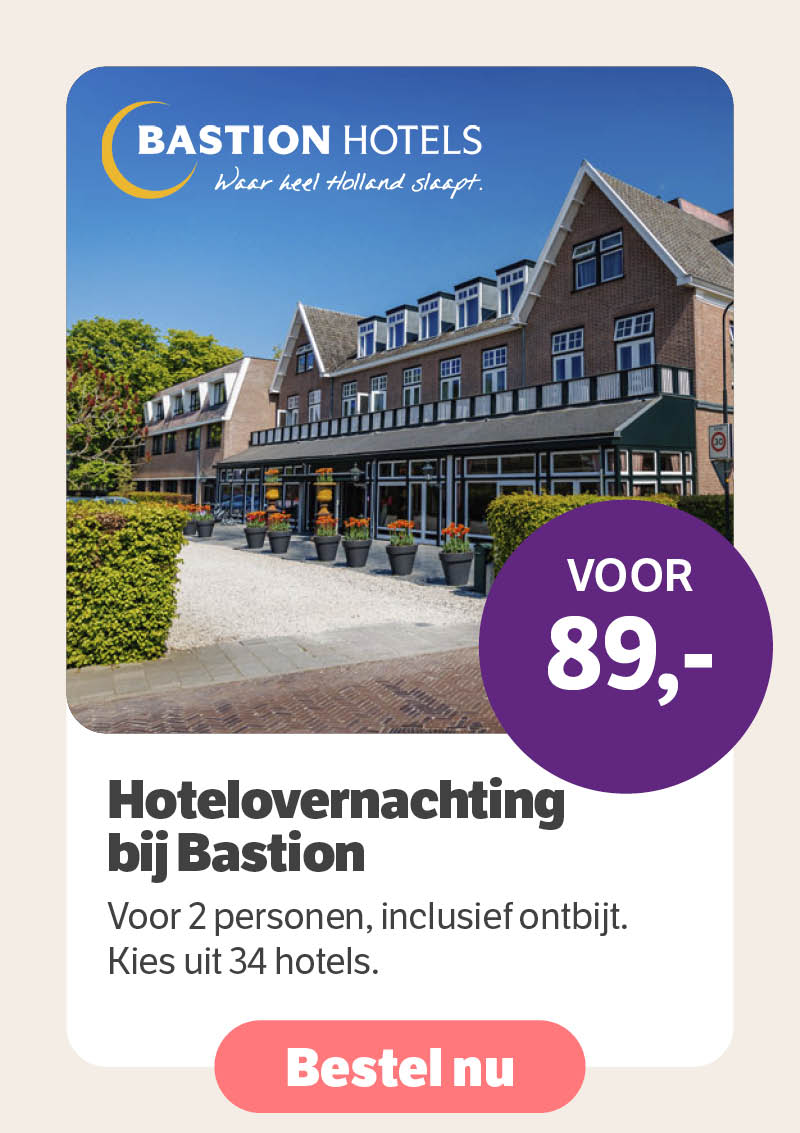 Hotelovernachting bij Bastion