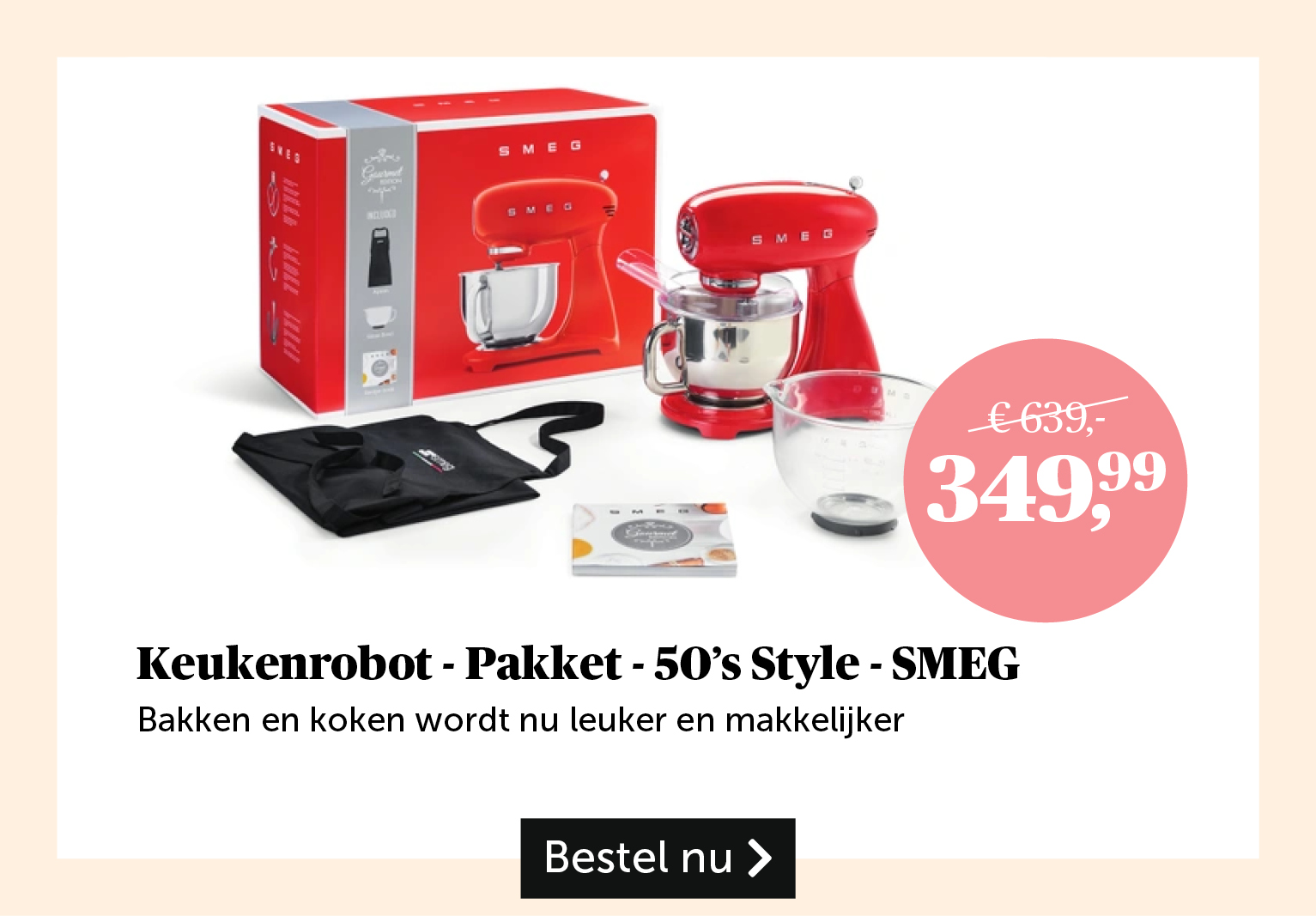 Keukenrobot - Pakket - 50's style - SMEG