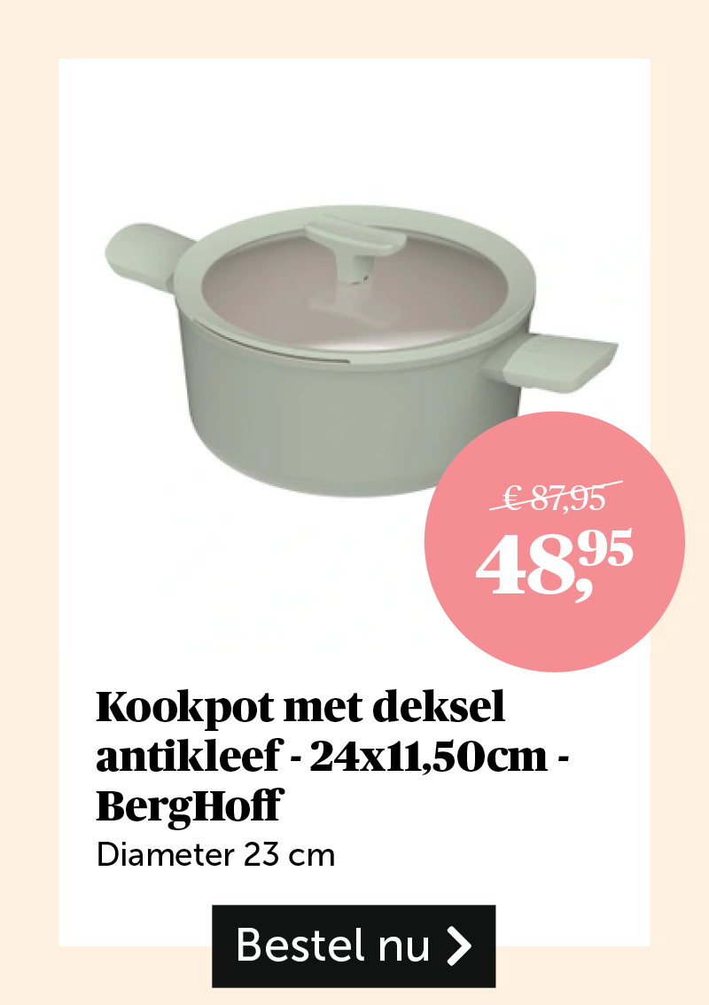 Kookpot met deksel antikleef 