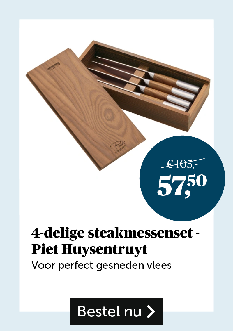 4-delige steakmessenset - Piet Huysenstruyt