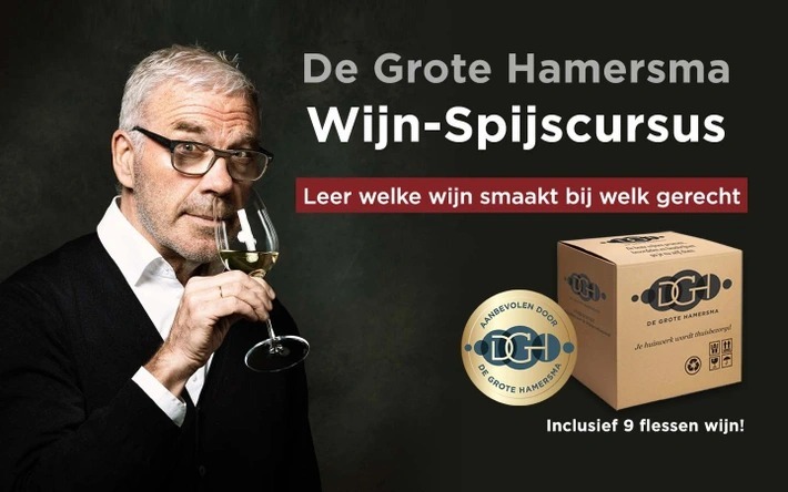 De Grote Hamersma Wijn-Spijscursus + wijnpakket