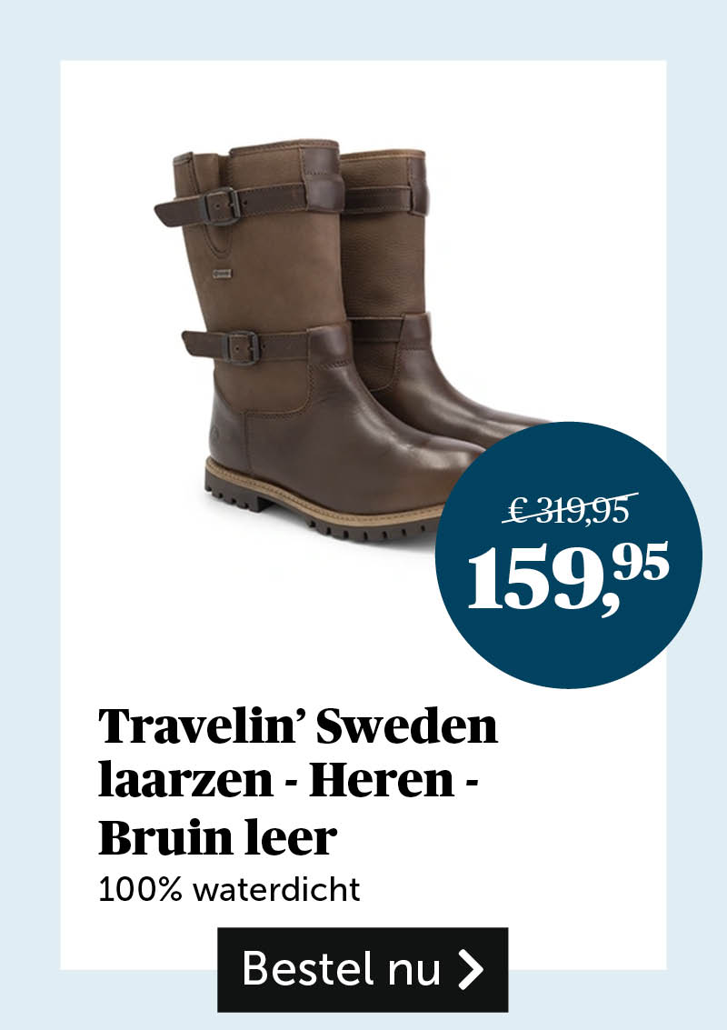 Travelin' Sweden laarzen - Heren - Bruin leer