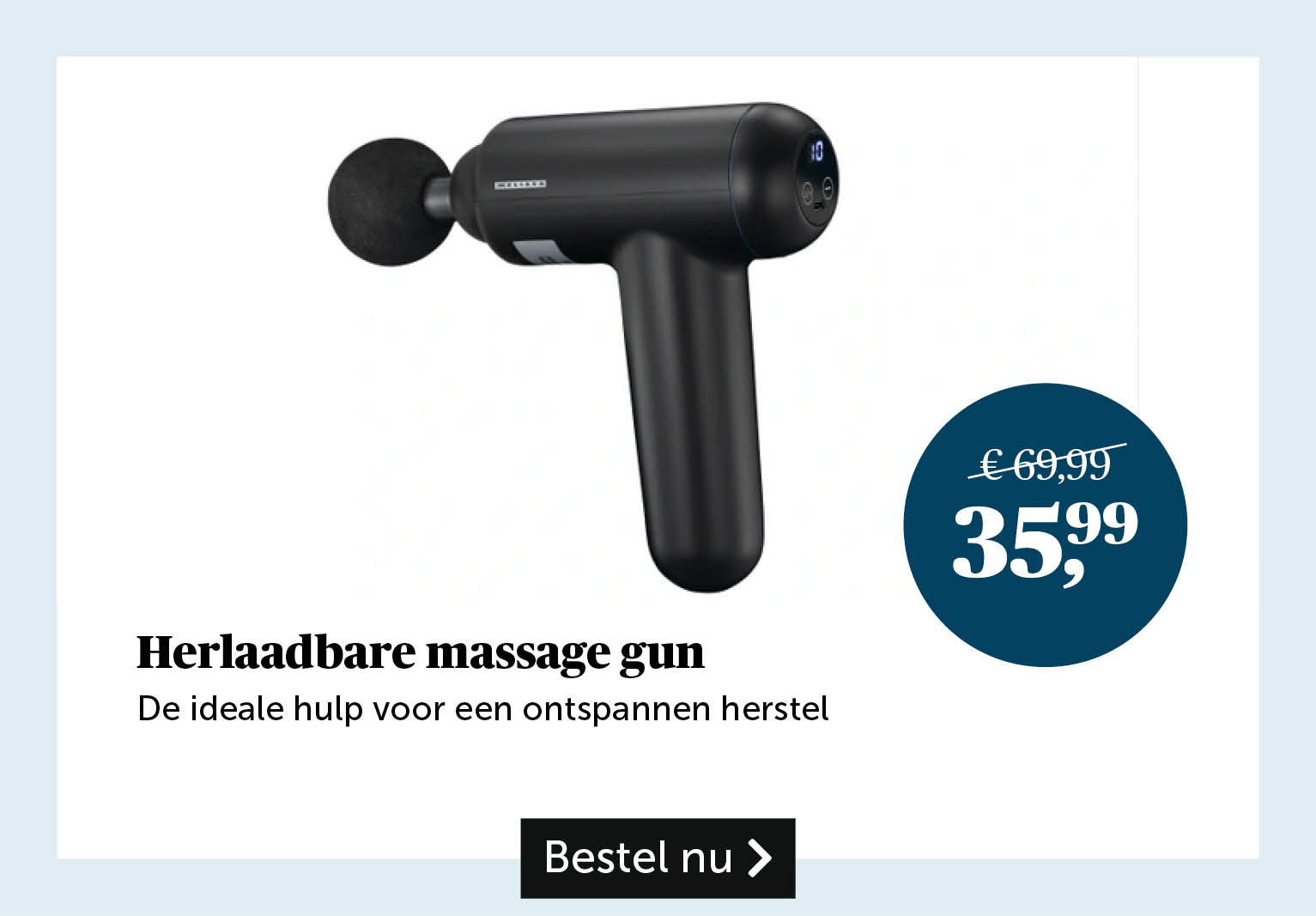 Herlaadbare massage gun