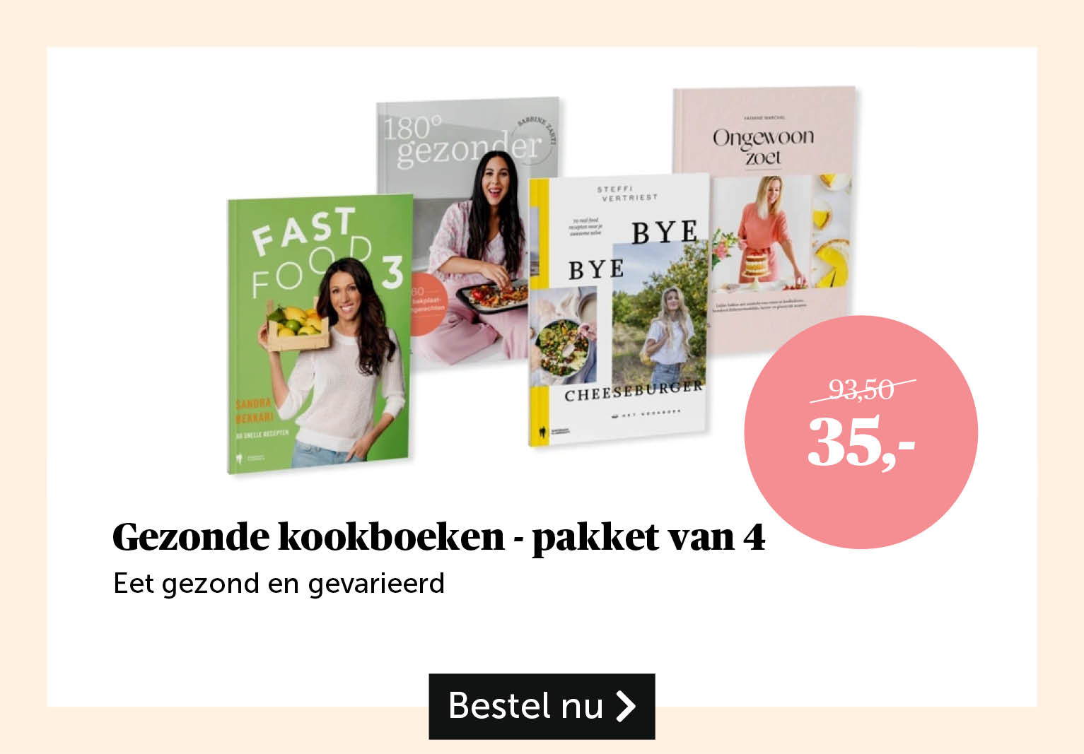 Gezonde kookboeken - pakket van 4