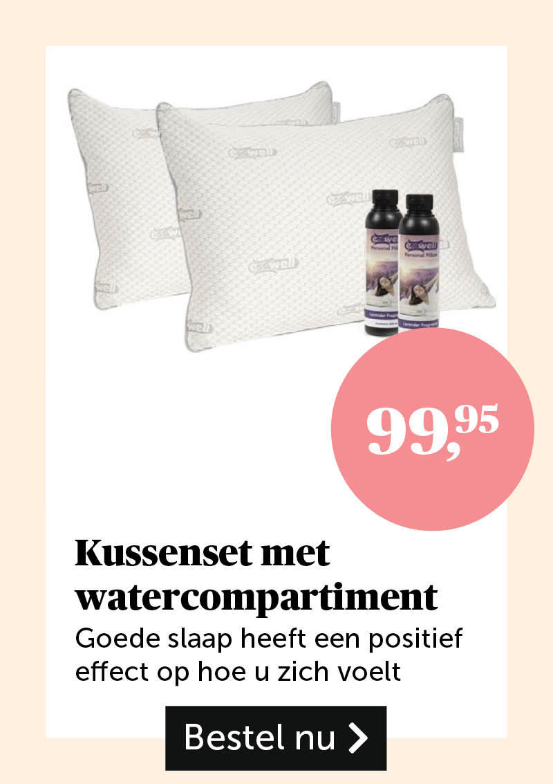 Kussenset met watercompartiment