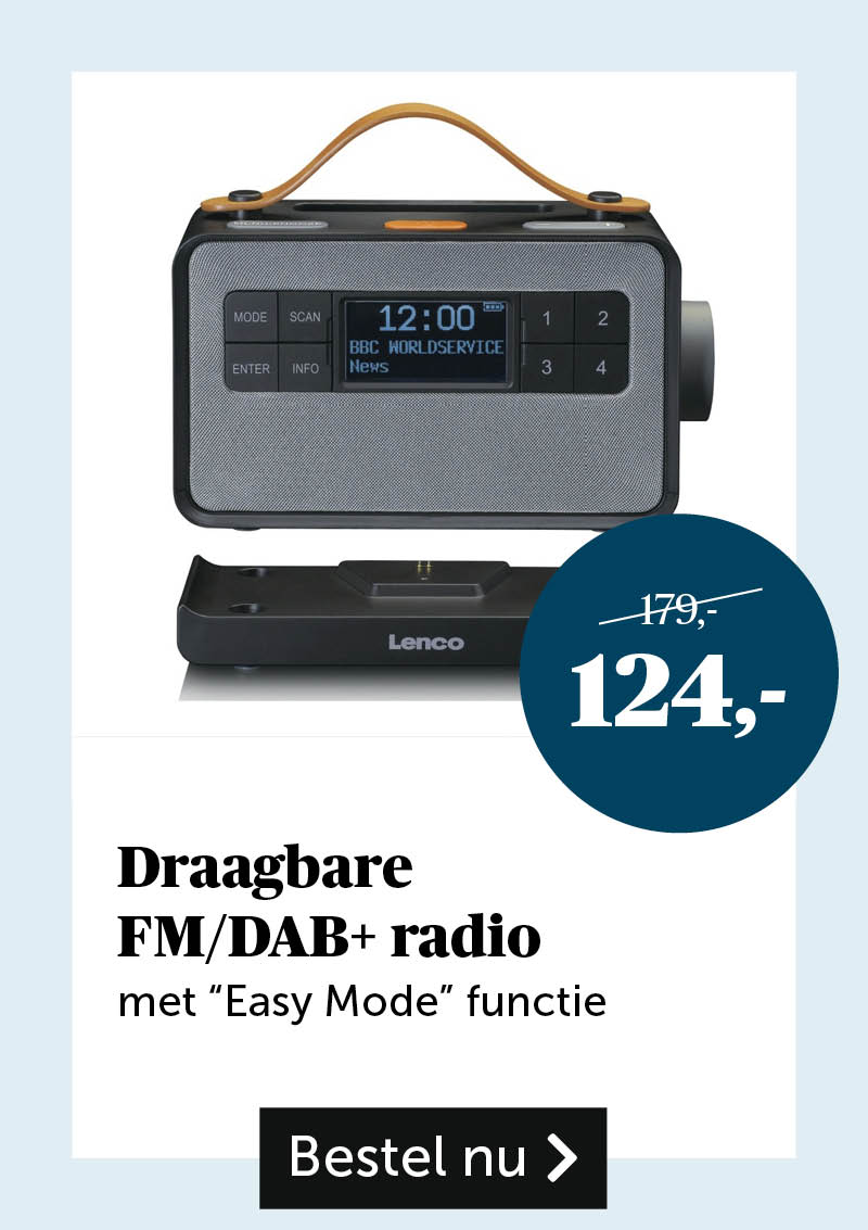 Draagbare FM/DAB+ radio