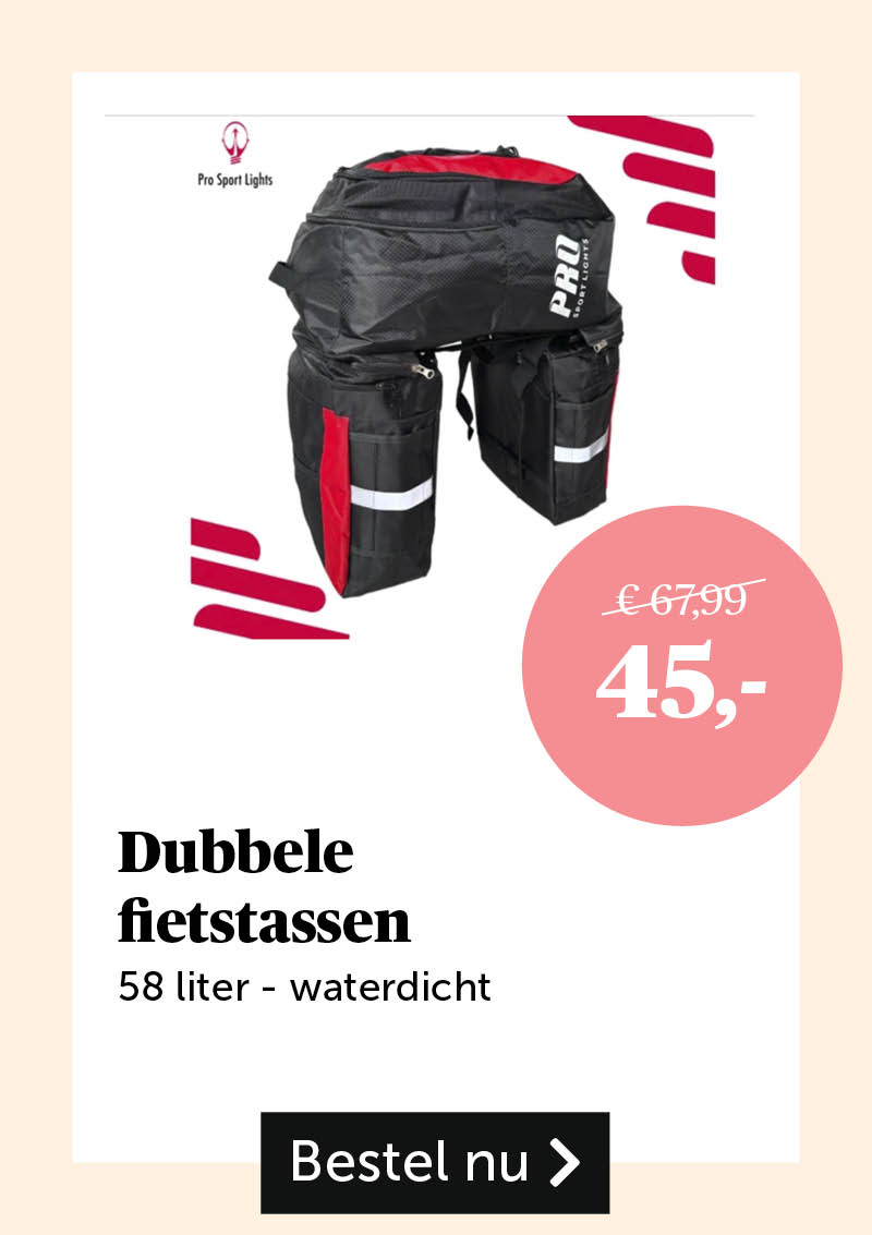 Dubbele fietstassen