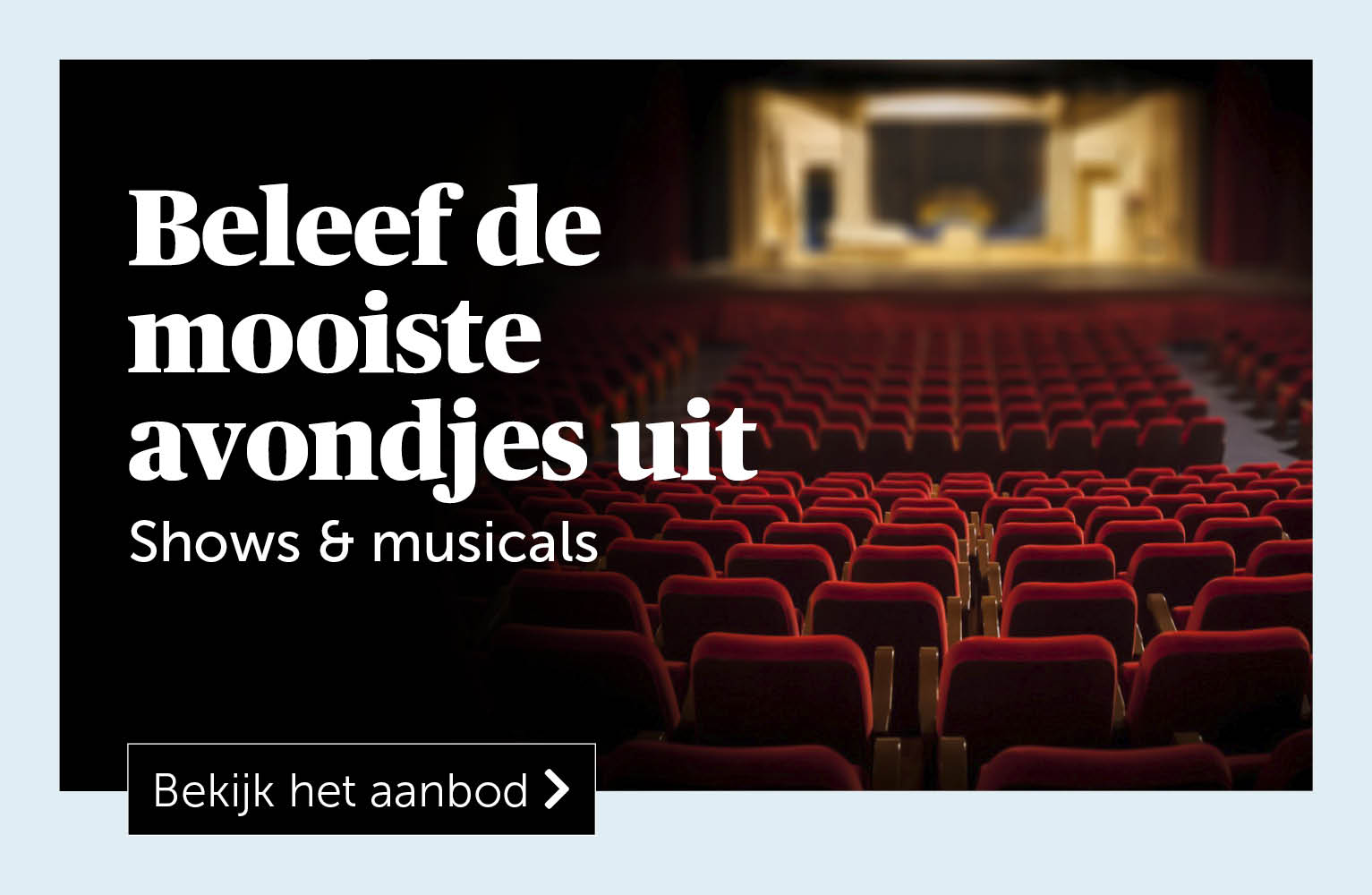 Beleef de mooiste avondjes uit