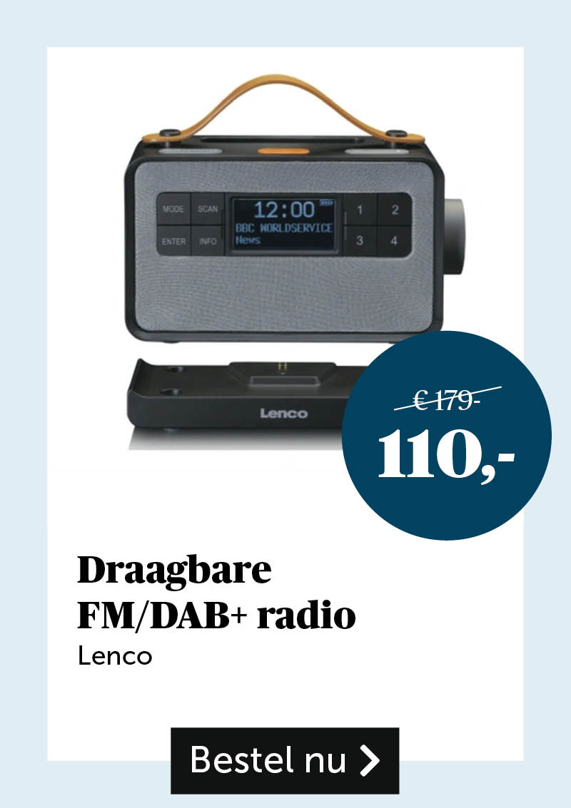 Draagbare FM/DAB+ radio