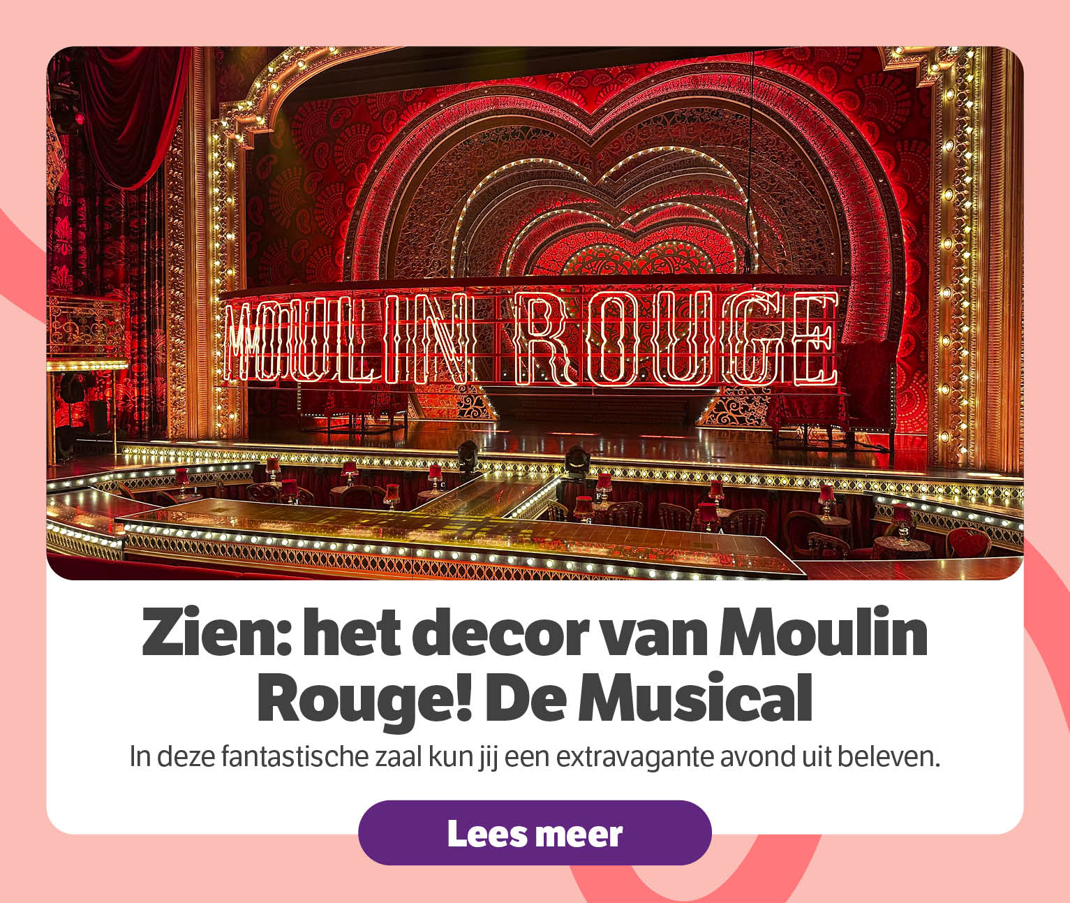 Zien: het decor van Moulin Rouge! De Musical