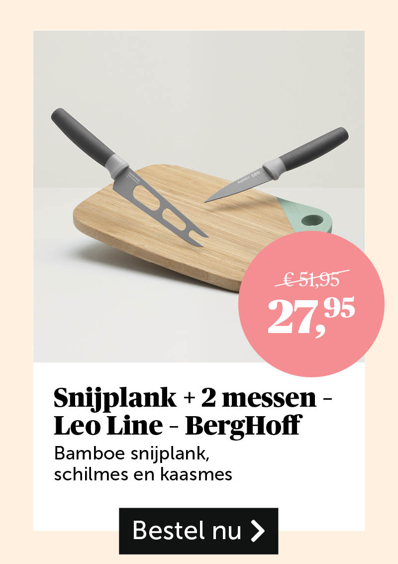 Snijplank + 2 messen - Leo Line - BergHoff