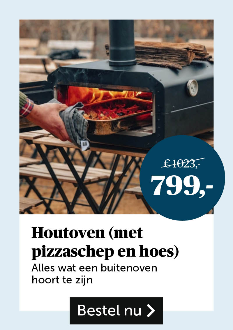 Houtoven (met pizzaschep en hoes)