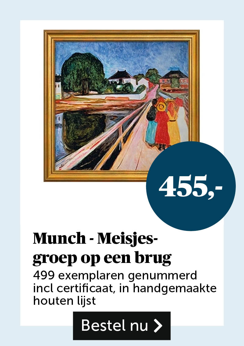 Munch - Meisjesgroep op een brug