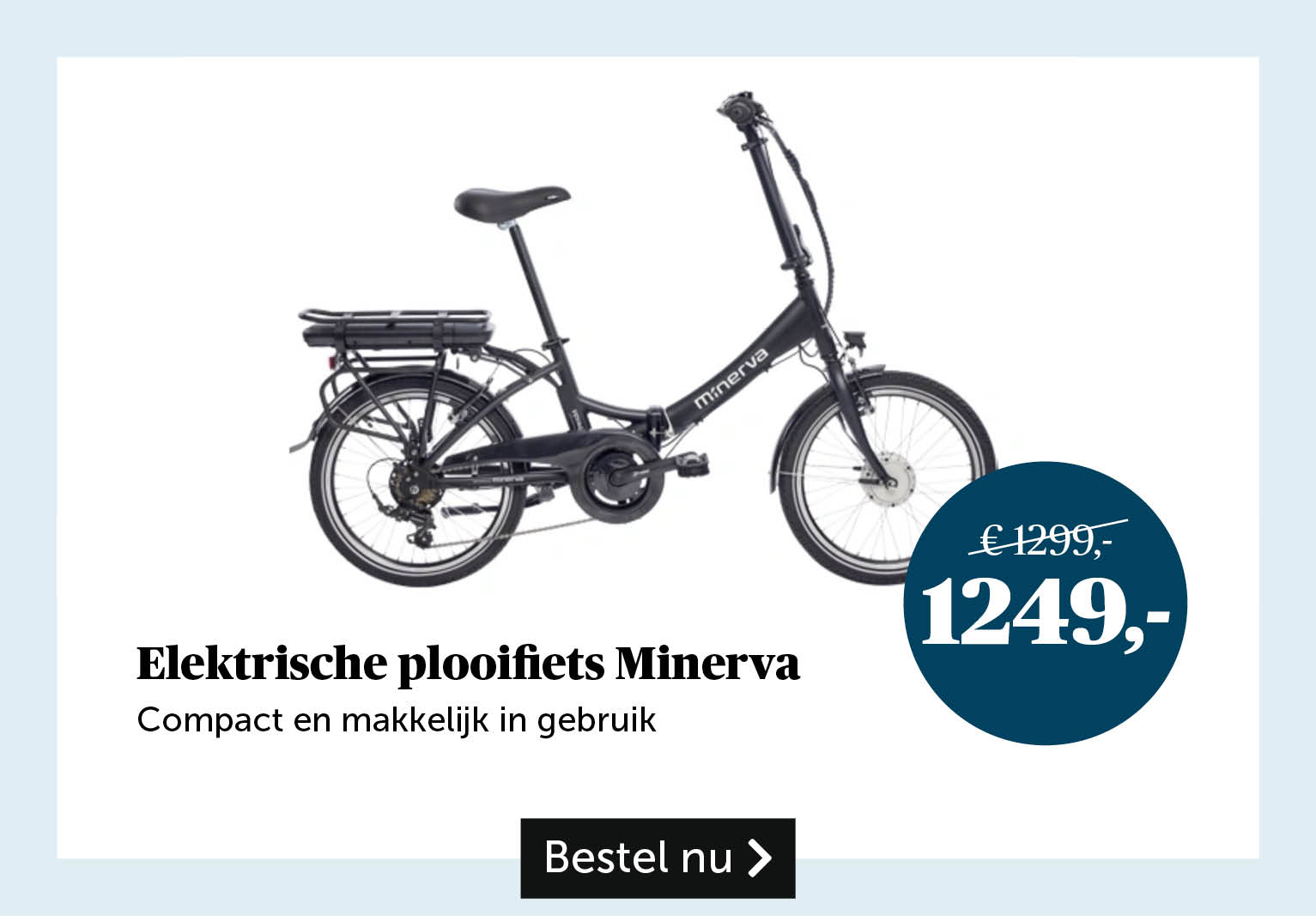 Elektrische plooifiets Minerva
