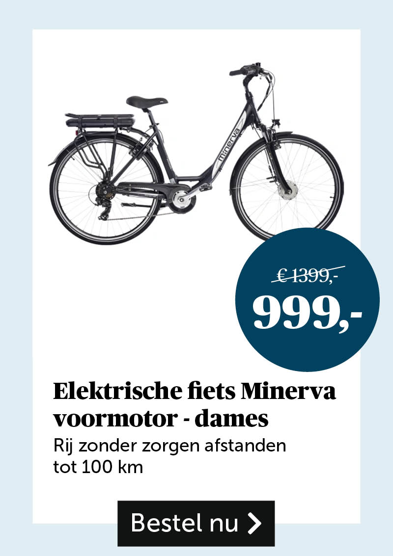 Elektrische fiets Minerva voormotor - dames