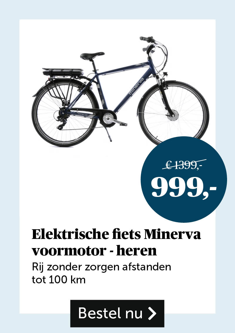 Elektrische fiets Minerva voormotor - heren