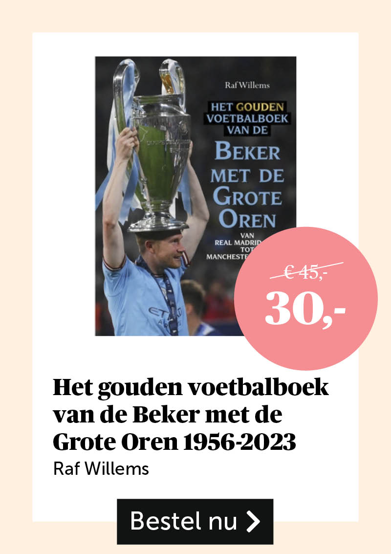 Het gouden voetbalboek van de Beker met de Grote Oren 1956-2023