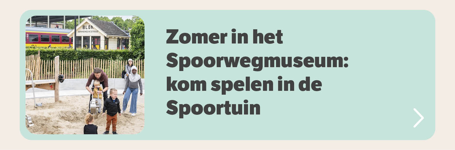 Zomer in het Spoorwegmuseum: kom spelen in de spoortuin
