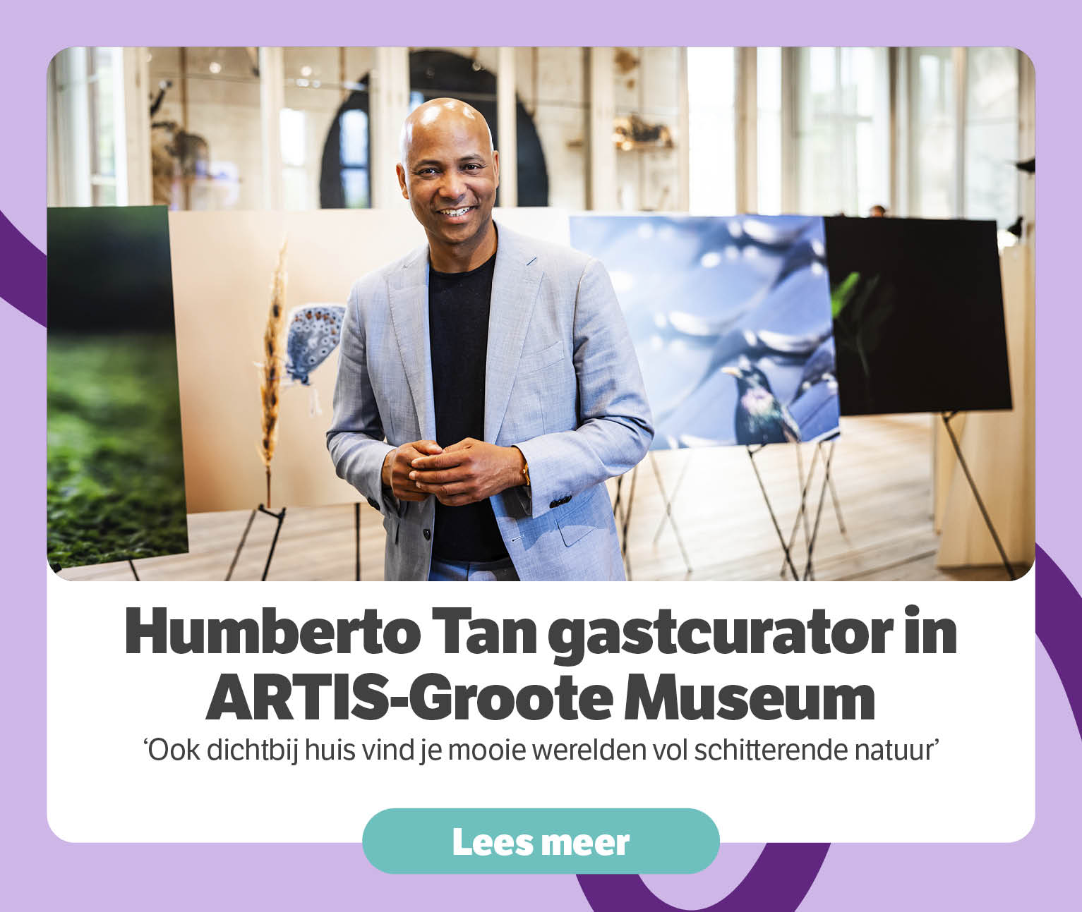 Humberto Tan gastcurator in ARTIS-Groote Museum