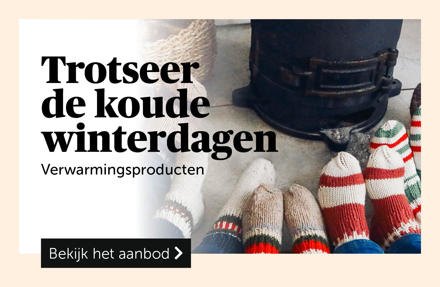 Trotseer de koude winterdagen