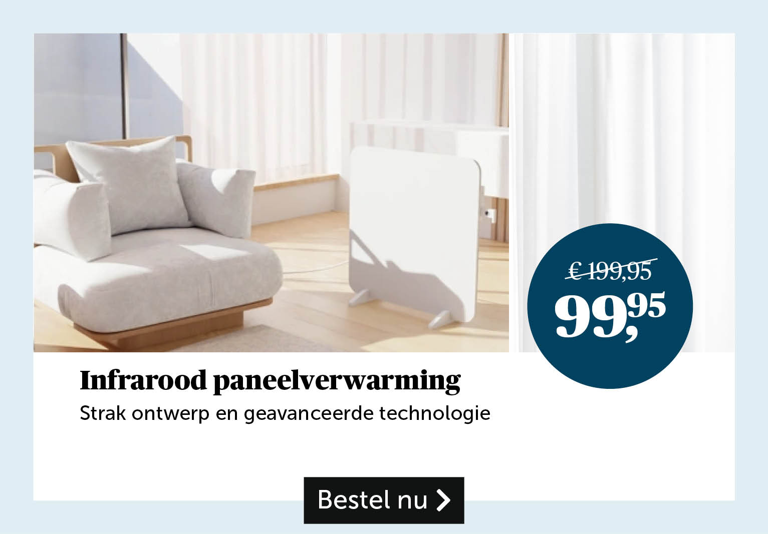 Infrarood paneelverwarming