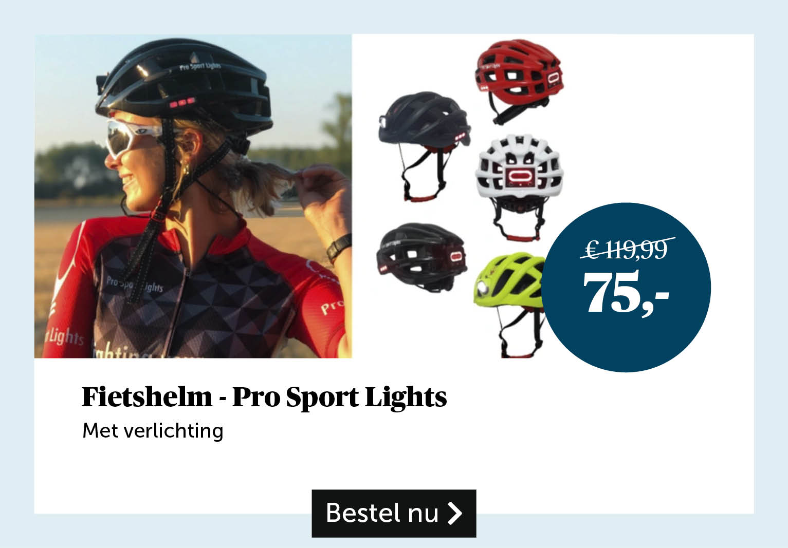 Fietshelm - Pro Sport Lights