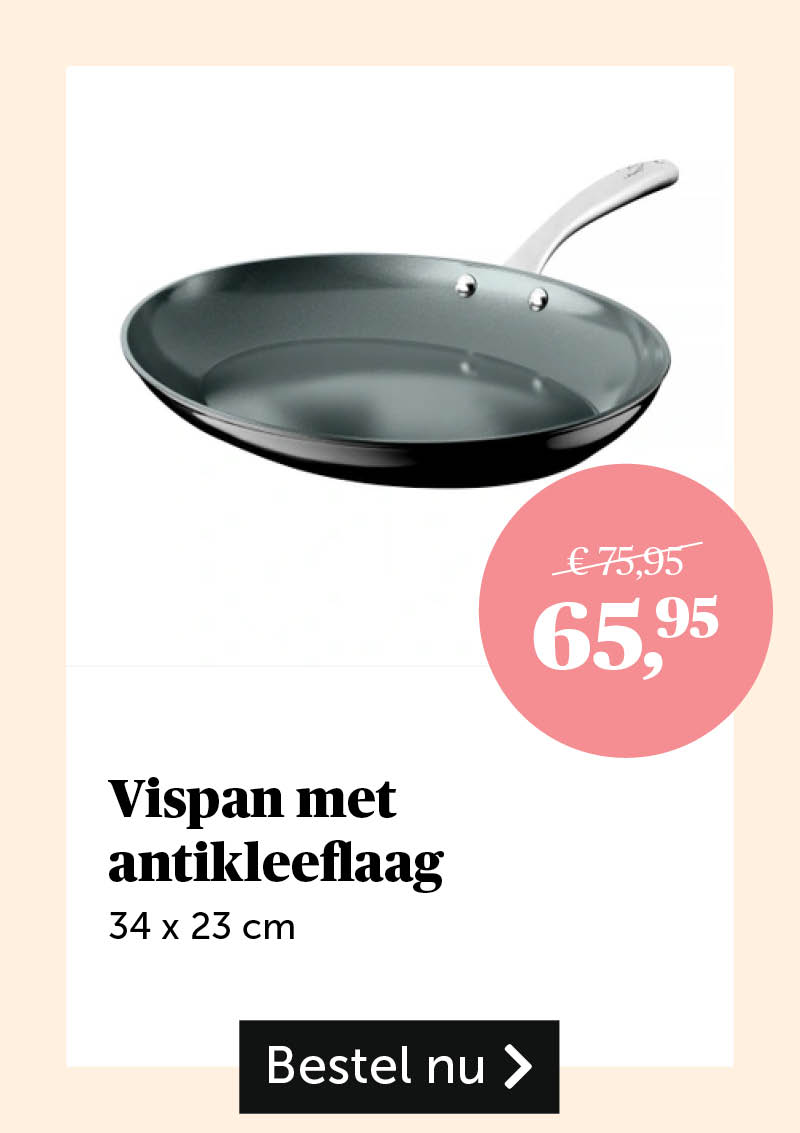 Vispan met antikleeflaag