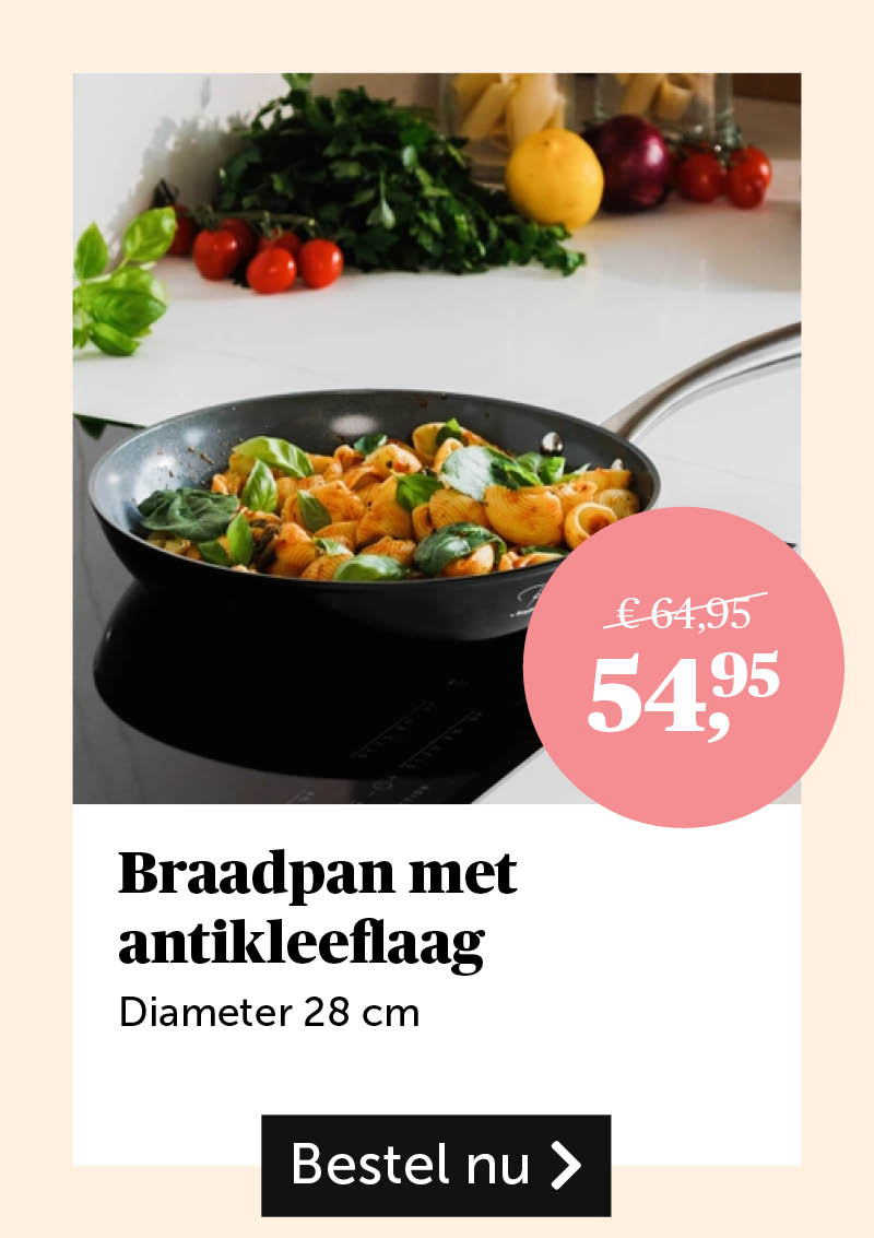 Braadpan met antikleeflaag