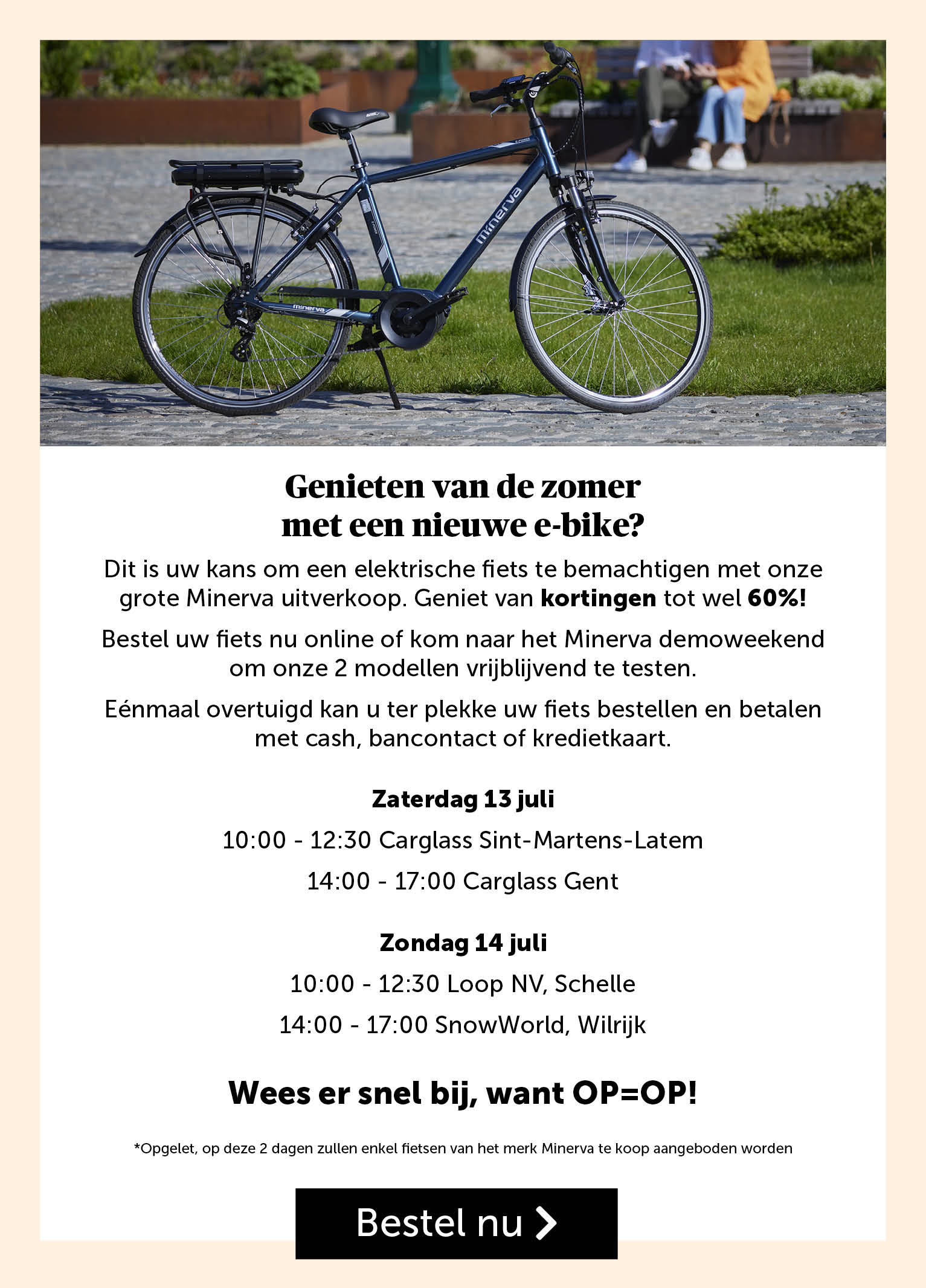 Genieten van de zomer met een nieuwe e-bike?