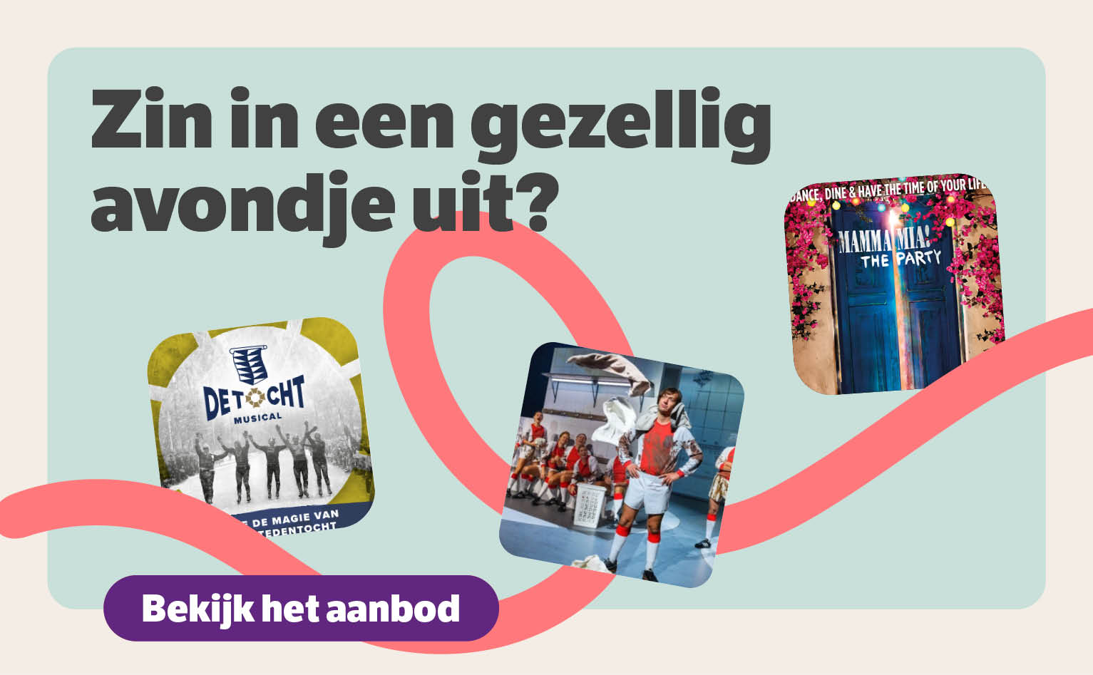Zin in een gezellig avondje uit?