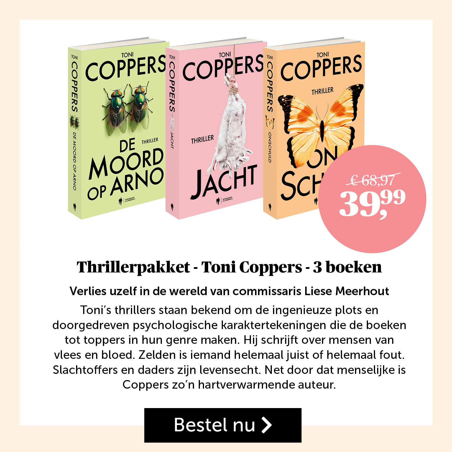 Thrillerpakket - Toni Coppers - 3 boeken