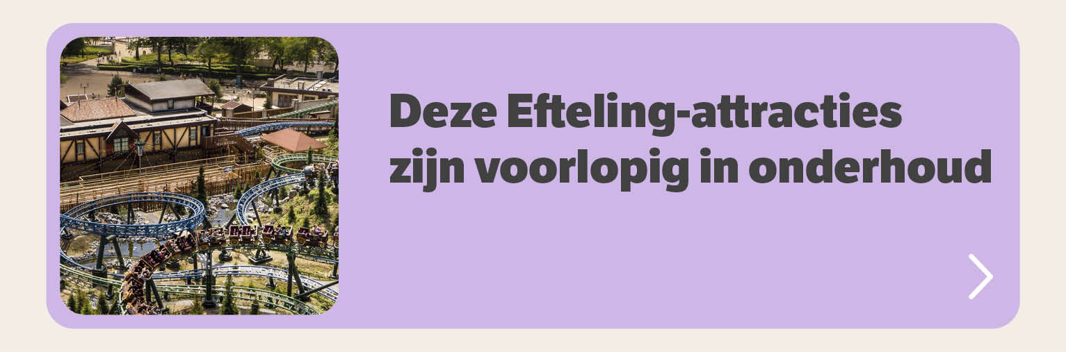Deze Efteling-attracties zijn voorlopig in onderhoud