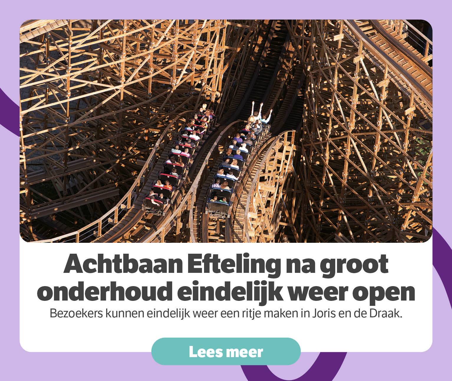 Achtbaan Efteling na groot ondehoud eindelijk weer open