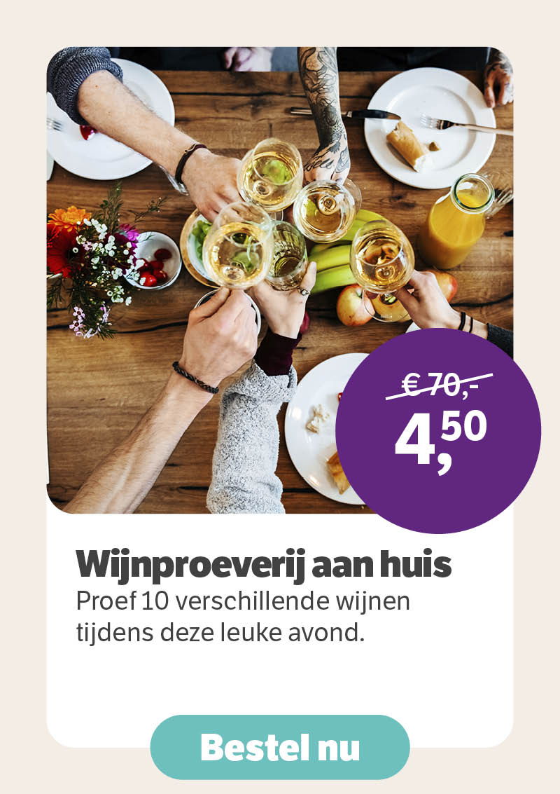 Wijnproeverij aan huis