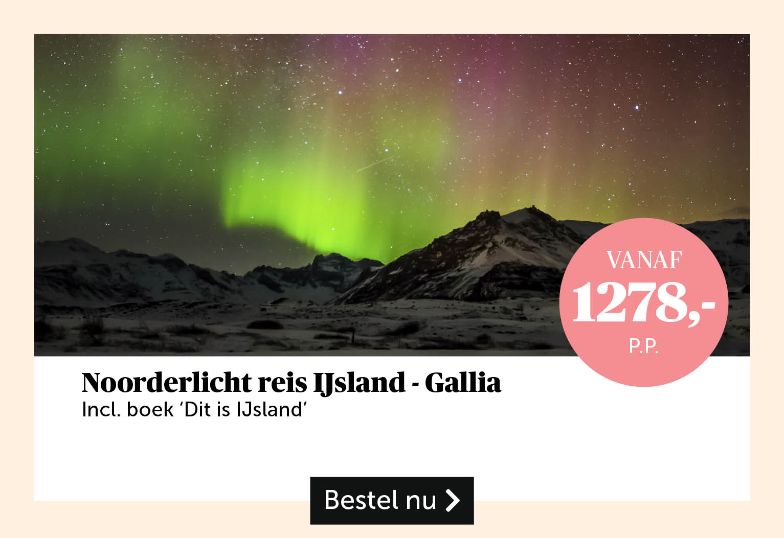 Noorderlicht reis IJsland Gallia 