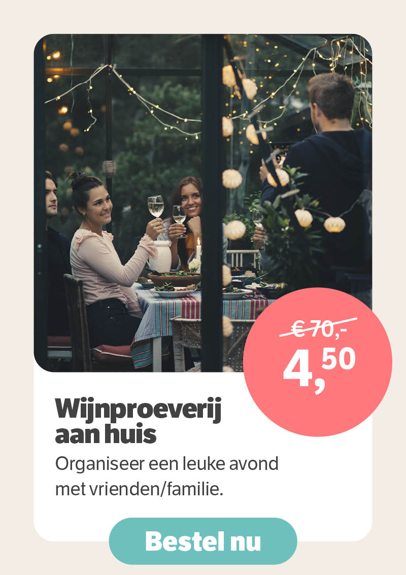 Wijnproeverij aan huis