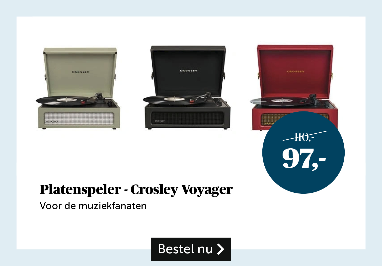 Platenspeler - Crosley Voyager