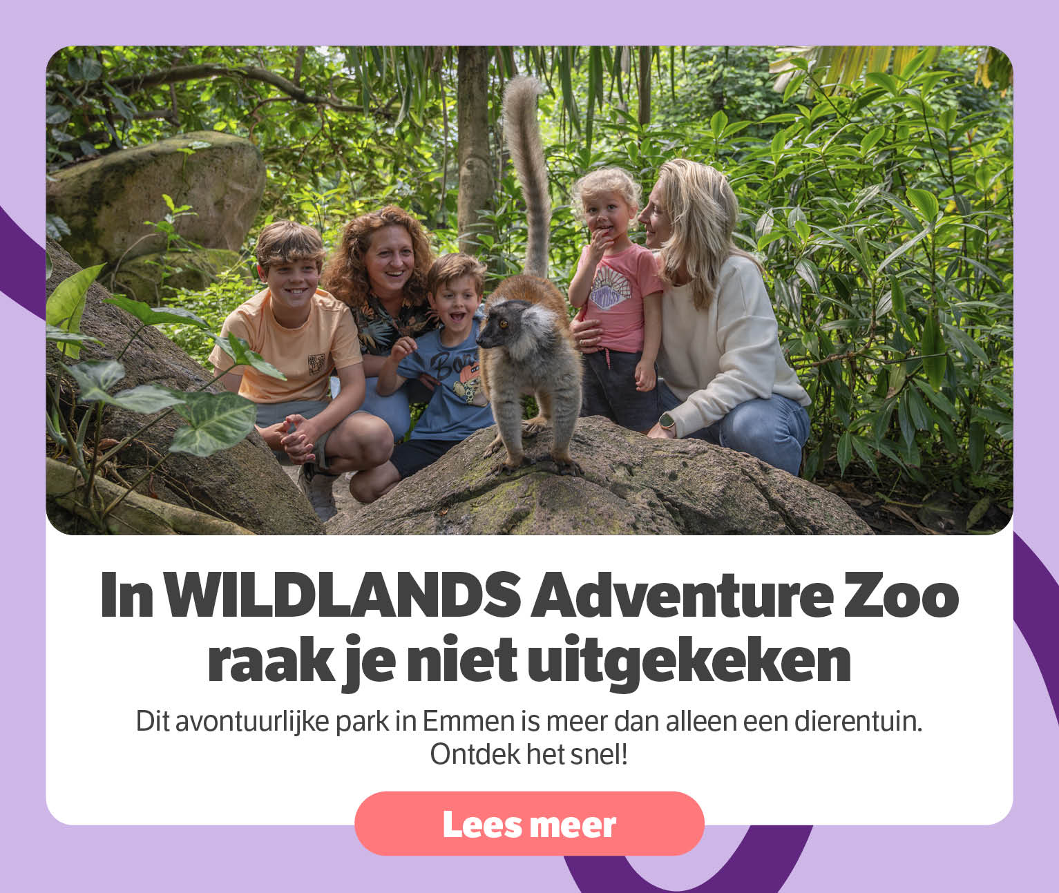 In WILDLANDS Adventure Zoo raak je niet uitgekeken