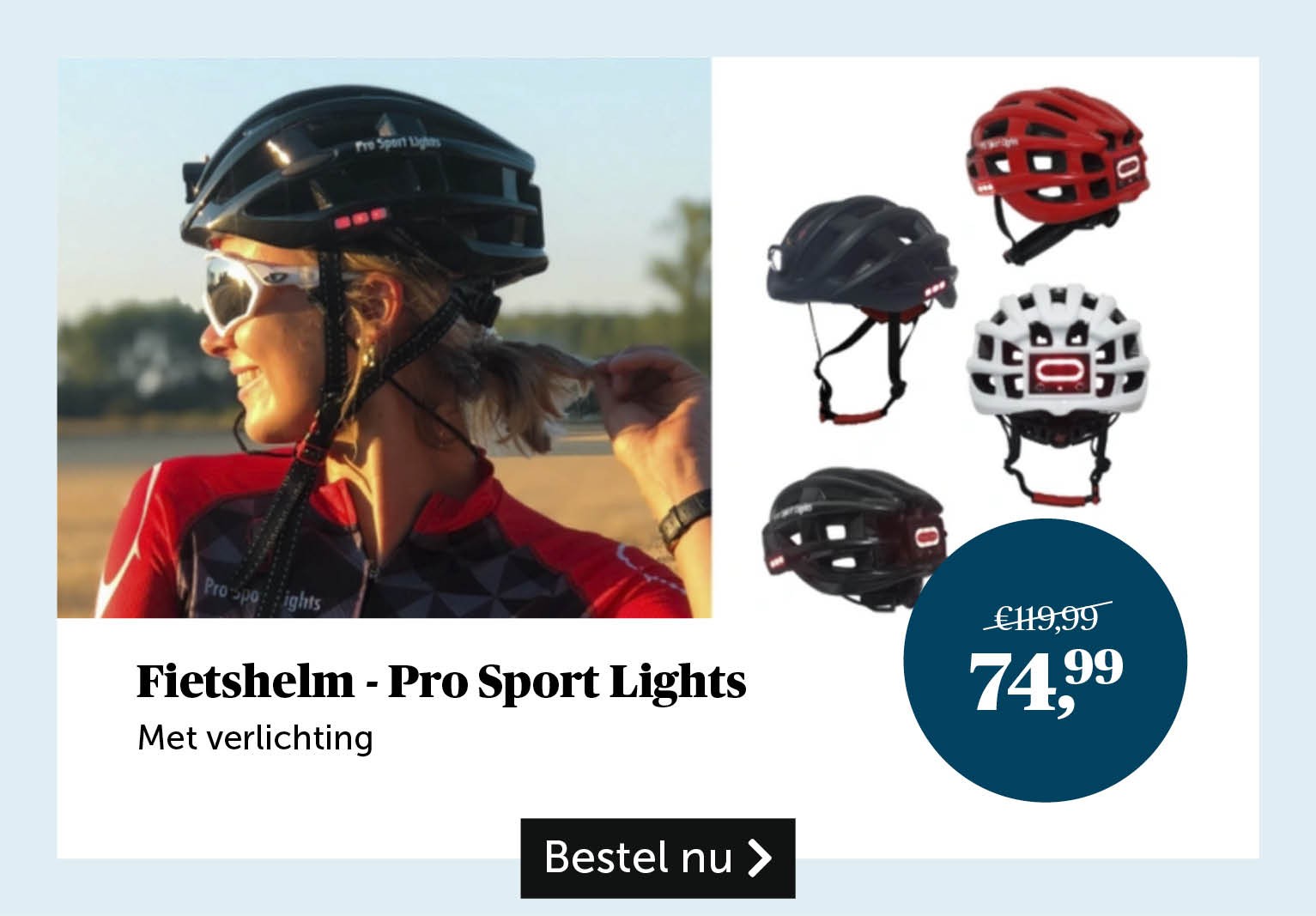 Fietshelm - Pro Sport Lights