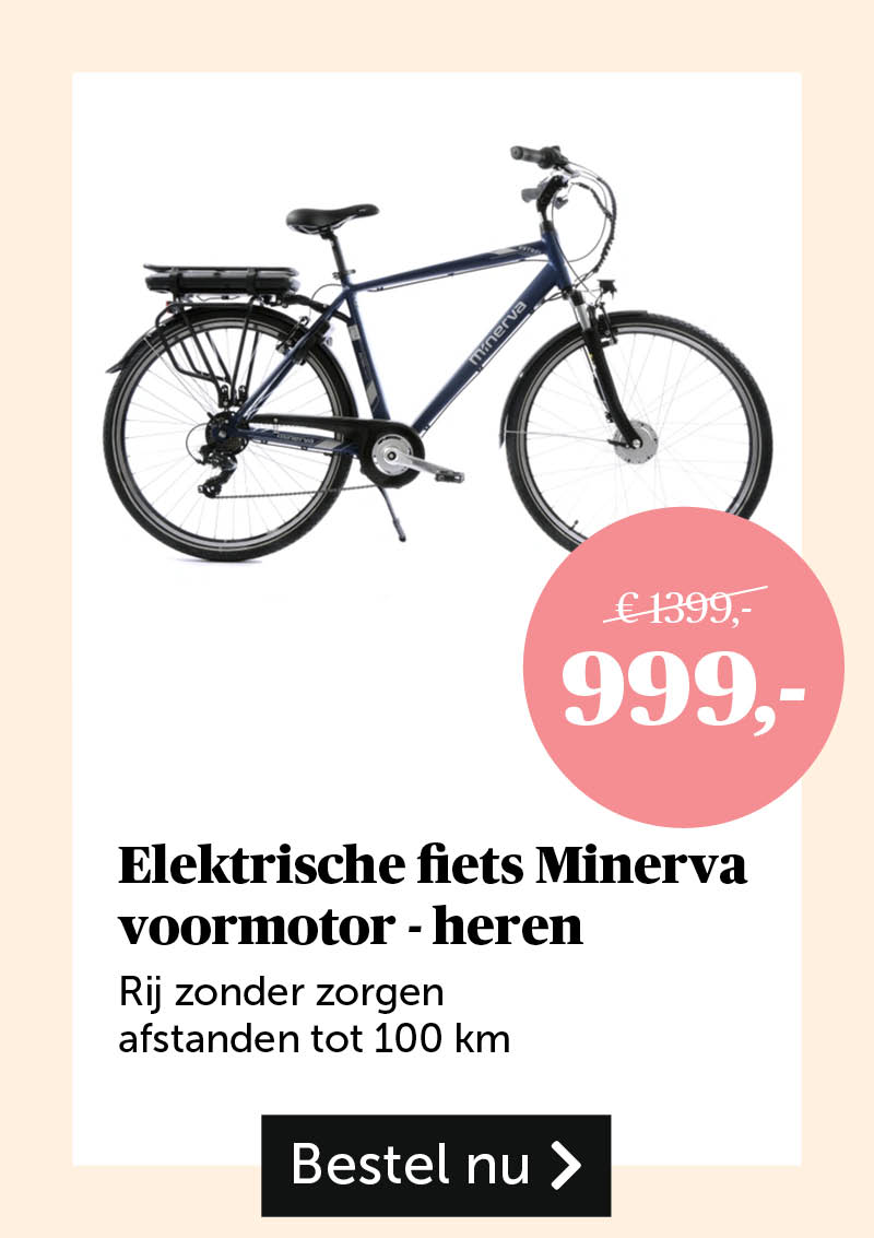 Elektrische fiets Minerva voormotor - heren