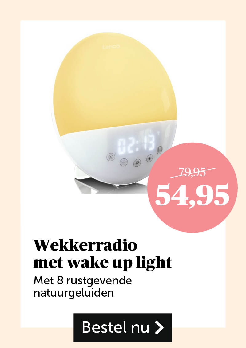 Wekkerradio met wake up light