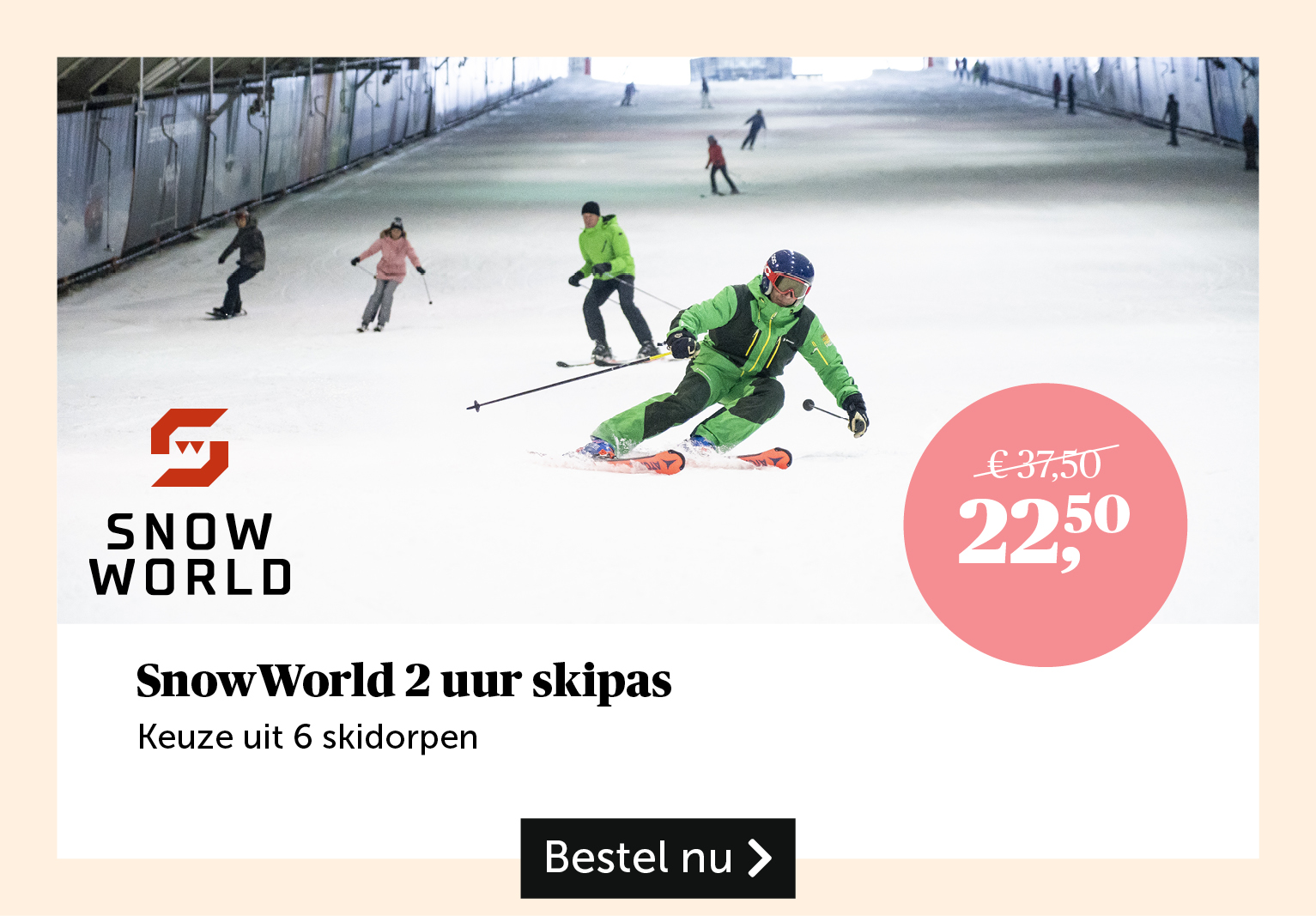 SnowWorld 2 uur skipas