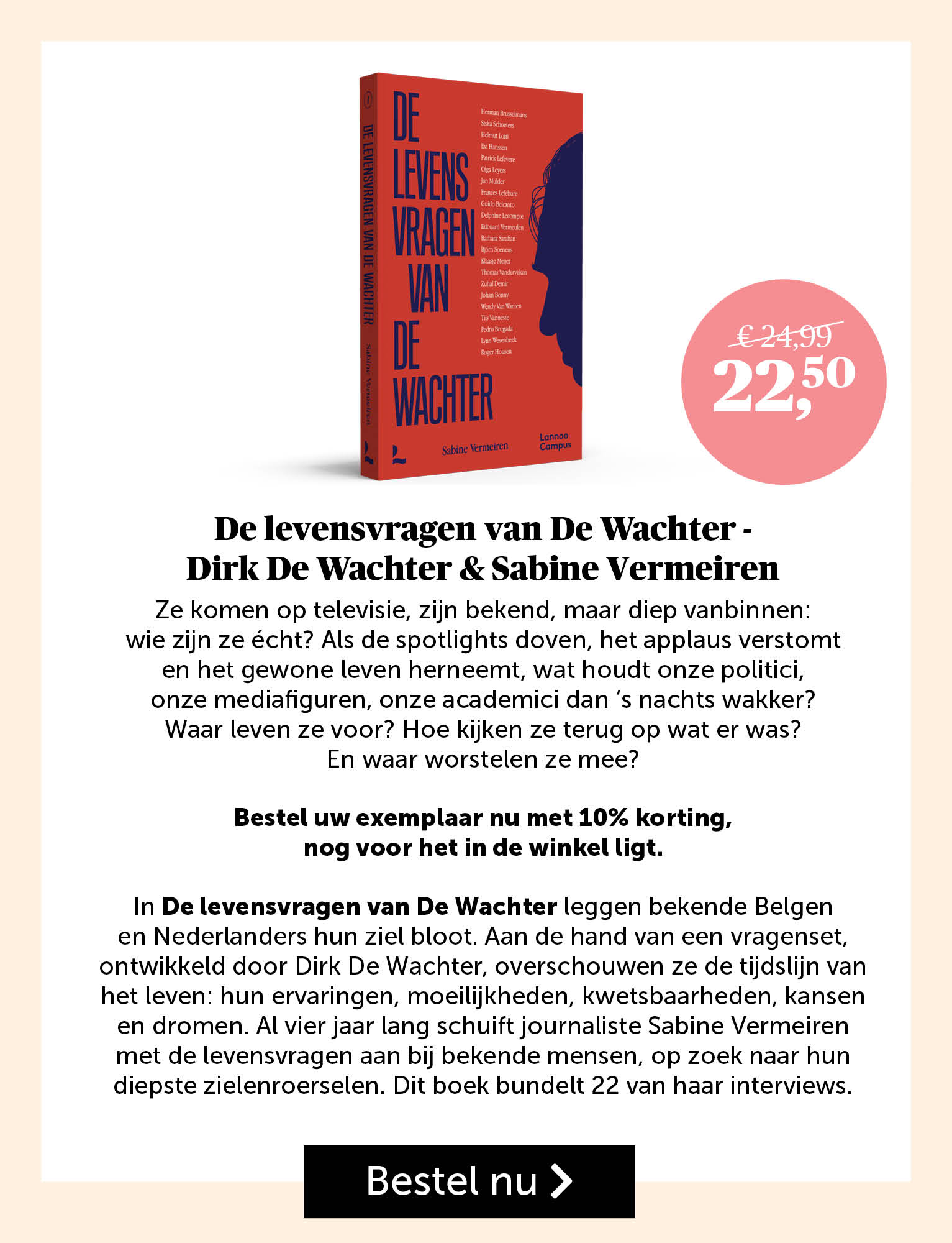 De Levensvragen van De Wachter - Dirk de Wachter & Sabine Vermeiren